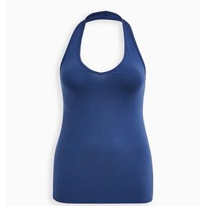 BNWT Torrid Foxy Halter Top -Navy Size 4
